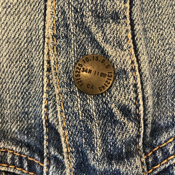 Current/Elliot Vintage Denim Vest - Picture 4 of 6